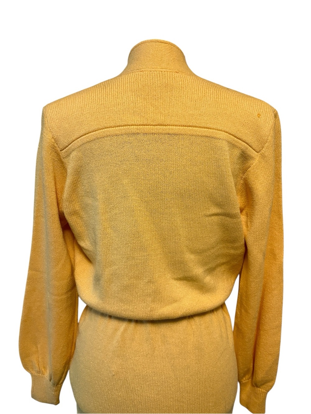 Vintage St. John by Marie Gray Santana Knit Butter Yellow Dress size 2 - Picture 10 of 16